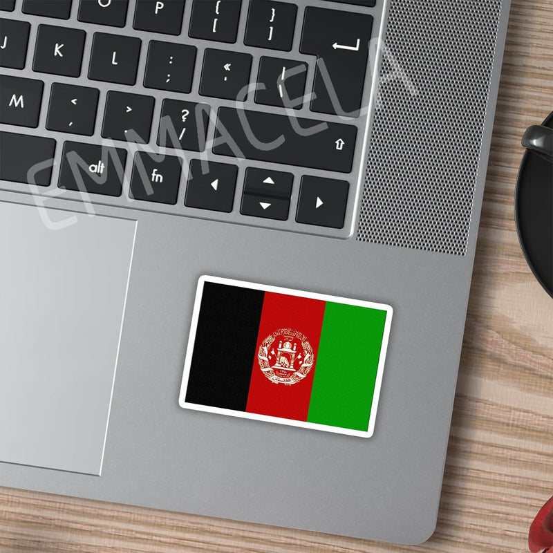 EMMACELA (3PCS) Afghanistan Flag stickers, Countries Flag Stickers, Waterproof Vinyl Decals For Laptops, Tumblers, Water Bottles, Books, Scrapbooks, Size 3 x 2.1 Inch - Image 4